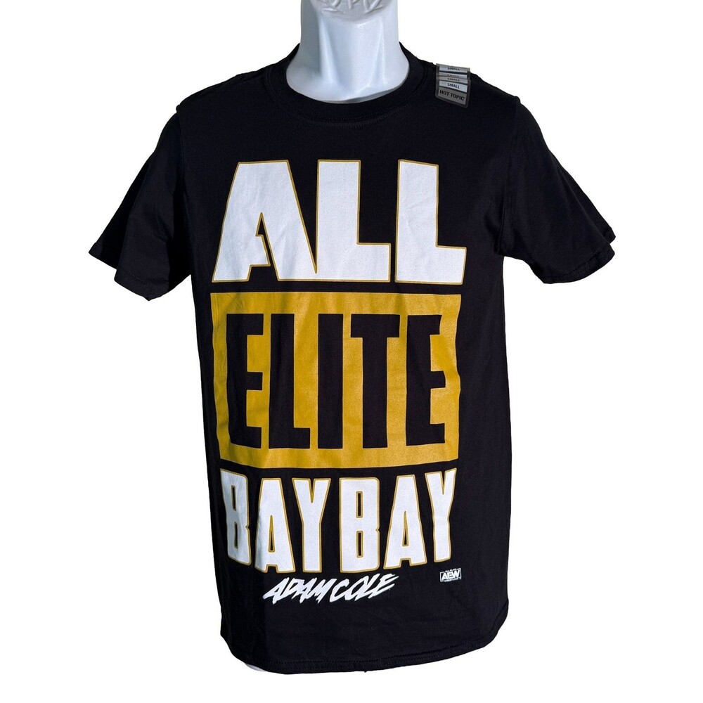 Hot Topic All Elite Wrestling Short Sleeve T-Shirt‎ Black Small NWT